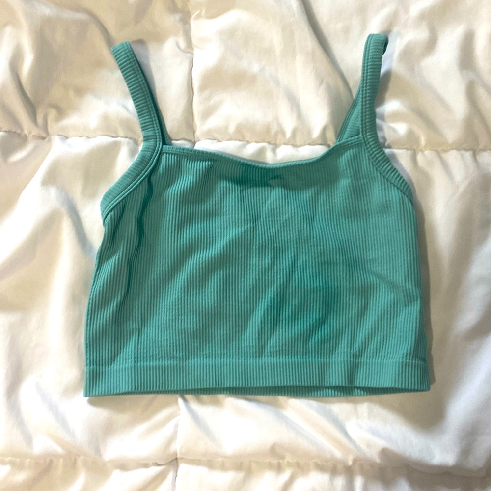 Teal Colsie Cropped Tank